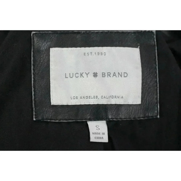 ladies LUCKY BRAND Leather Jacket size S - Picture 10 of 11